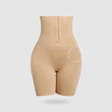 WIMIU Korset Celana 9 Kait Pelangsing Pengecil Perut Buncit High Waist Polos Olahraga Wanita Gym Spo