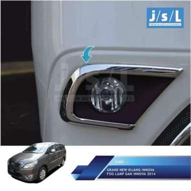 cover garnish foglamp chrome jsl grand innova 2013-2015
