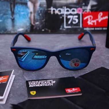 Kacamata Rayban ferrari liteforce RB4195 blue original