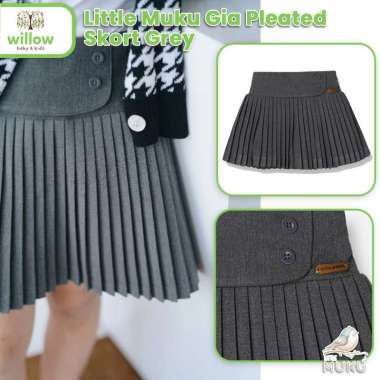 Rok Anak - Little Muku Gia Pleated Skort Preteen M / 9-10Y Grey