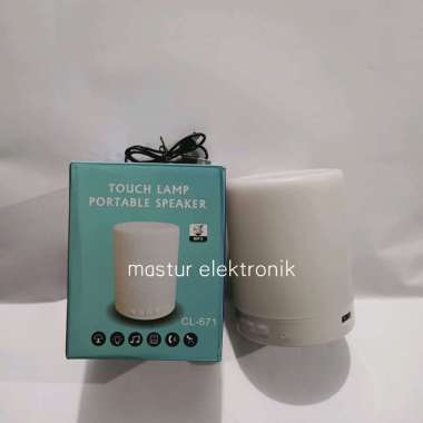 SPEAKER BLUETOOTH WIRELESS LAMPU TIDUR SENTUH BUNGLON PORTABLE CL-671