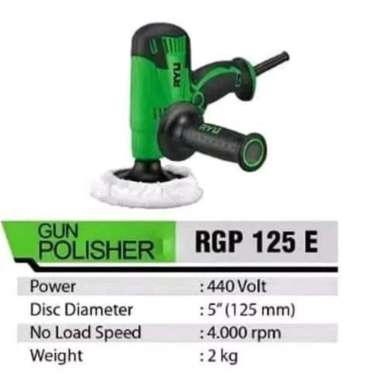 Ryu Polisher RGP 125E Mesin Poles Motor Mobil Daya 440Watt