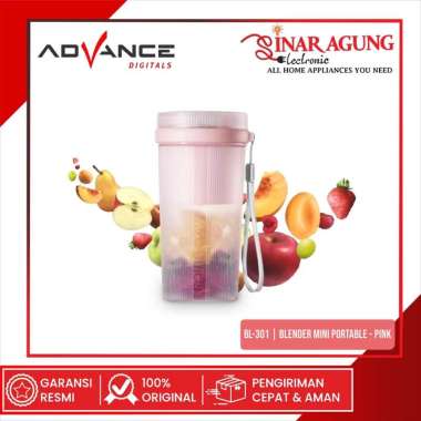 ADVANCE BL-301 / BL301 BLENDER MINI PORTABLE JUICER MULTIFUNGSI BL-301-PINK