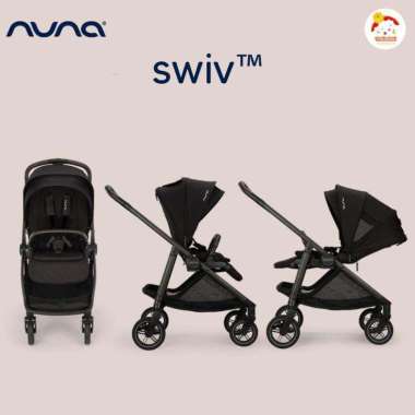 Nuna Swiv stroller - kereta bayi Nuna Cudl Click Caviar Caviar