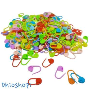 dhio-10pcs PENITI PLASTIK PENITI WARNA ISI 10 PCS UK 2CM PENITI HIJAB JILBAB