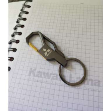 Gantungan Kunci Motor Mobil Persegi MITSUBISHI