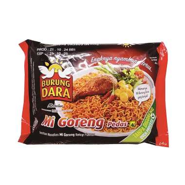 Burung Dara - Mie Instan Reguler - 1 bks GORENG PEDAS