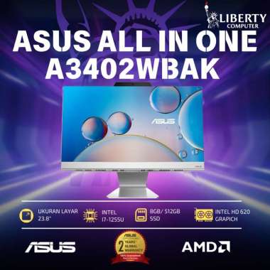 PC Asus AIO A3402WBAK-WA785WS /Core i7-1255U/8GB/512GB SSD/23,8″