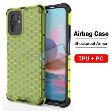 Case Xiaomi Redmi Note 10 Clear Bees Series Honeycomb Original Redmi Note 10 Case Clear