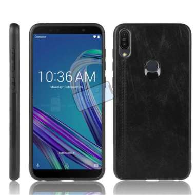 Case Asus Zenfone Max Pro M1 Soft Case Luxury Premium Leather anti-shock Case Hitam
