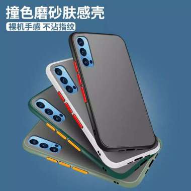 Case Oppo Reno4 Ultra Hard Soft Case Aero Frosted Matte Original Reno4 Hijau