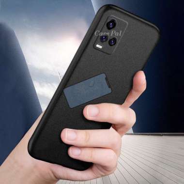 Premium Case Slim Matte Sandstone Case Vivo Y21 l Y21s l Y33s Soft Case Y21s Hitam