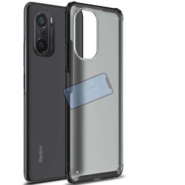 Case Xiaomi Poco F3 Fuze Frosted Anti Crack Baby Skin Casing Poco F3 Case Hitam