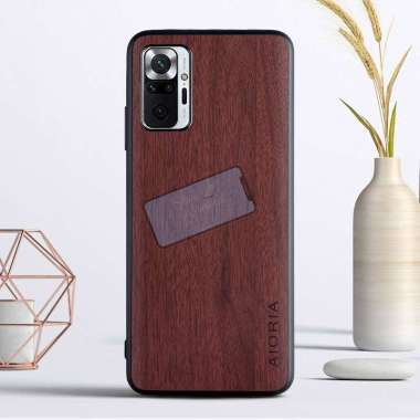 Case Xiaomi Redmi Note 10 Pro Case Aioria Wood Pattern Original Redmi Note 10 Pro Case BR