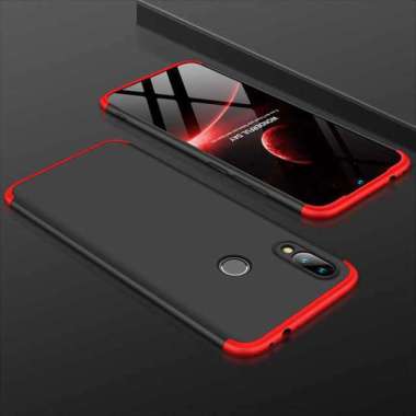 Case Xiaomi Redmi Note 7 Case GKK Original 360 Protection Redmi Note 7 Hitam Merah