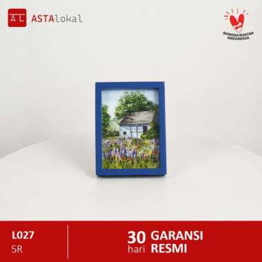 Frame Foto Kayu / Bingkai Figura Pigura Foto L027 Ukuran 5R 6R 8R Hitam 8R