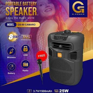 G-POWER GS-80 CAMARO SPEAKER PORTABLE 8' INCI GARANSI RESMI/HARGA EKONOMIS(BEST SEALLER)