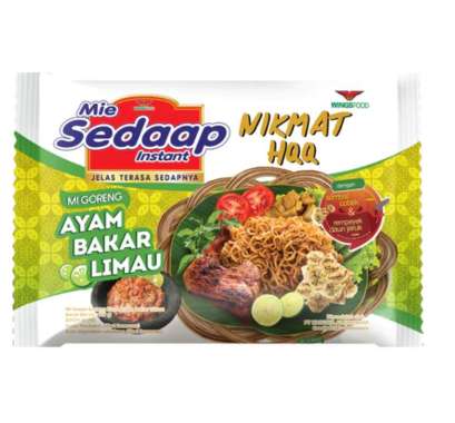 MIE SEDAAP INSTAN GORENG (HARGA 5 PCS) SEDAAP AYAM BAKAR LIMAU