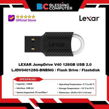 LEXAR JumpDrive V40 128GB USB 2.0 LJDV040128G-BNBNG / Flash Drive / Flashdisk