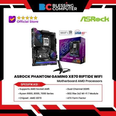 ASRock X870 Riptide WiFi - Motherboard AMD X870 DDR5 AM5