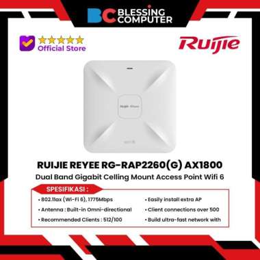 RUIJIE REYEE RG-RAP2260(G) AX1800 Dual Band Gigabit Celling Mount