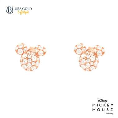 UBS Gold Anting Emas Disney Mickey Mouse - Cwy0054 - 17k Rose Gold