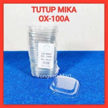 ( LID ) Tutup mika Aluminium foil tray OX-100 isi 100pcs