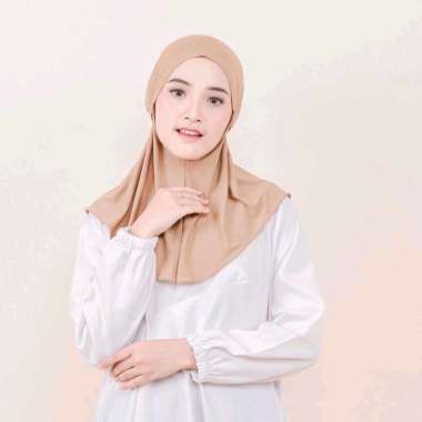 PUSSAT Zafira Hijab Bergo Tali Non Pet Spandeks Jersey Premium Hijab Olahraga Hijab Instan Daily Hij