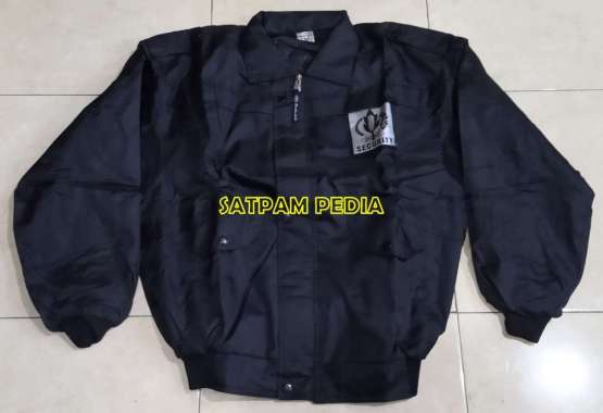 Jaket Satpam Parasit - Jaket Security Parasit Hitam XXL