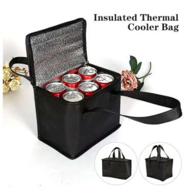 Cooler Bag PREMIUM CAKE THERMAL BAG | Tas Bekal Aluminium | Lunch Bag Tas Cooler L 30 x 30 x 25 cm