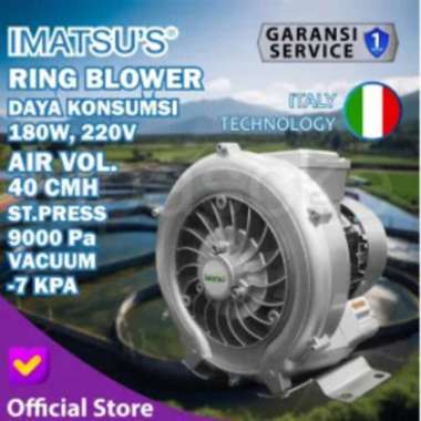 IMATSU'S Ring Blower RB-180/1-NB-JX Aerator Tekanan Tinggi IPAL Limbah