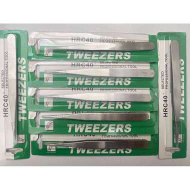 Pinset ST-12 Model Lancip Cabut Bulu Sarang Walet Vetus HRC40 Tweezers