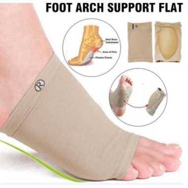Kaos kaki datar terapi flat foot arch- coklat