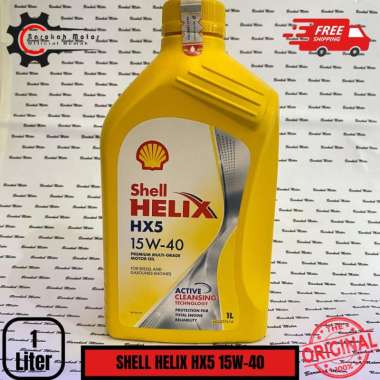 OLI SHELL HELIX HX5 15W-40 (1 LITER) OLI MESIN MOBIL