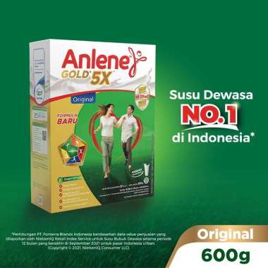 Anlene gold vanila / coklat / original 600 gram original