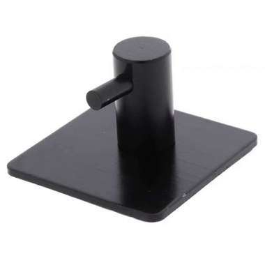 Gantungan Baju Stainless Steel Tempel 3M Hook Hanger Hitam(Persegi)