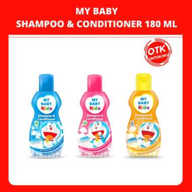 My Baby Kids Shampoo and Conditioner 180ml biru