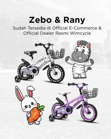 WIMCYCLE NEO SEPEDA ANAK [12 INCH] RANY PURPLE