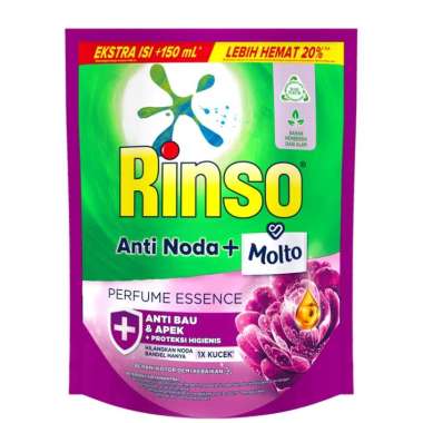 Promo Harga Rinso Liquid Detergent + Molto Purple Perfume Essence 1500 ml - Blibli