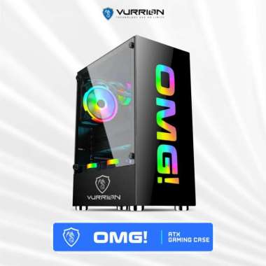 Casing PC Vurrion OMG BLACK ATX M-ATX Mini-ITX Inc 3Fan RGB