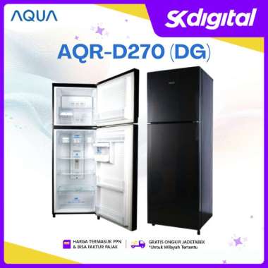 Kulkas Aqua AQR-D270 Kulkas 2 pintu 2 Door Refrigerator AQR-D270