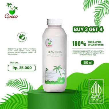 1 Botol Cocco Fresh Air Kelapa Muda Murni 500Ml