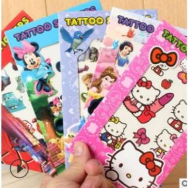 SS02 STIKER TATTO MAINAN ANAK KARAKTER KARTUN DISNEY/ STICKER TATTO MAINAN SOFIA
