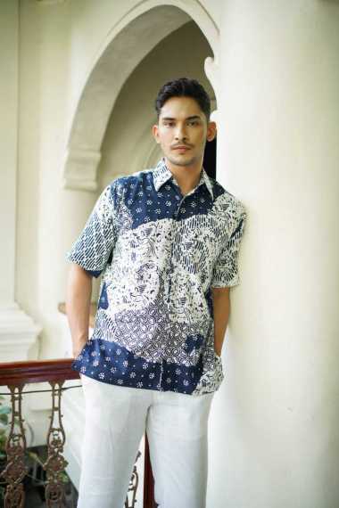 MARGARIA BATIK - Blouse & Kemaja Bahan Dobby Viscose - Blouse Batik Wanita - Kemeja Batik Pria Lenga