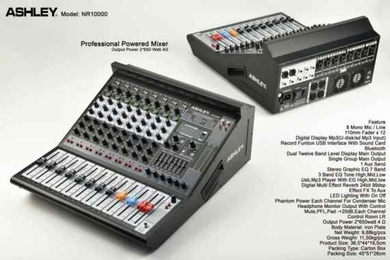 POWER MIXER ASHLEY NR10000 NR 10000 ORIGINAL