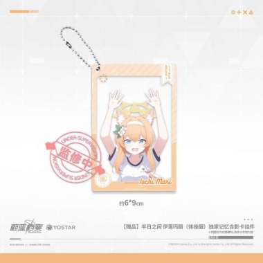 Iochi Mari Track Ver. Acrylic Photocard Pendant Key Chain - Blue Archive