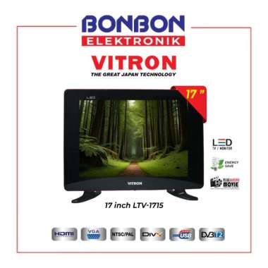 Vitron LED Digital TV 17 Inch LTV1715 / LTV 1715 P2 3 in 1 Function TV/ Monitor / Multimedia