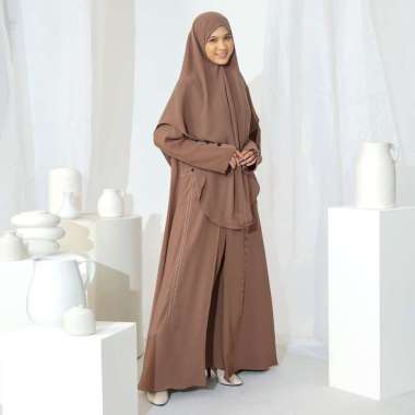 Lozy Hijab - Meena Abaya Outer (Set Abaya Outer dan Inner Haji dan Umrah) Choco