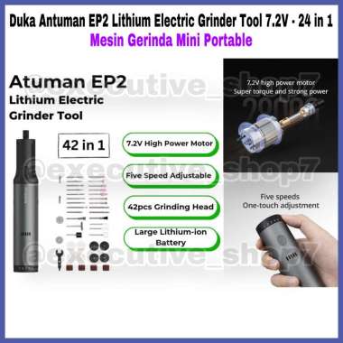 Duka Atuman EP2 Lithium Electric Grinder Tool 7.2V - 24 in 1 - Mesin Gerinda Mini Portable Features: