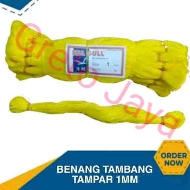 ( 1 pak isi 20 ikat ) Benang Tukang Kuning Tali Tampar Nylon Nilon Nat Bangunan Lot Ukur Plastik Pla